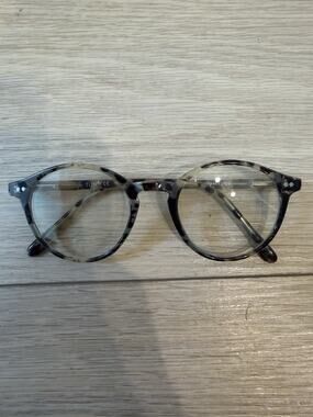 TIJN 761-T28 C6 Unisex Eyeglasses Frame Gray & Black Full Rim 48-22-145 mm